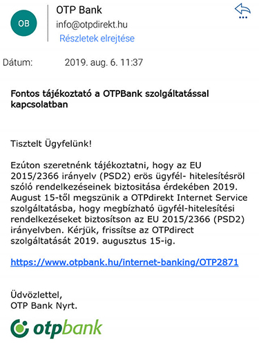 Otp adategyeztetés online