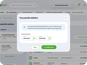 pop-up-ablak-tranzakció-letöltése-opciók-jóváhagyás