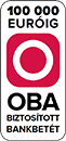 100.000 euróig OBA biztosított bankbetét