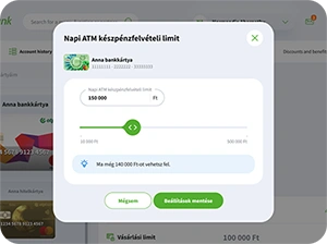 pop-up-ablak-készpénzfelvételi-limit-napi-limit-megadása-beállítás mentése
