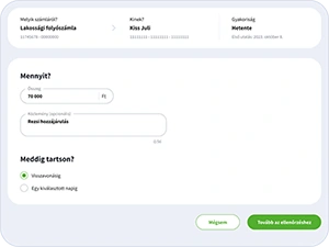 internetbank-utalás-összeg-ütemezés-módosítás-jóváhagyás-képernyő