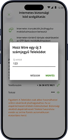 mobiltelefon-képernyő-új-telekód-létrehozása